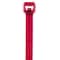 Panduit Cable Tie, 14-1/2 in L, 4 in Max Bundle Dia., Red, Nylon 6/6, 50 lb Strength, 1000 PK PRT4S-M2 - alternate 4